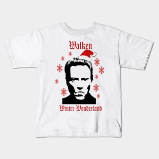 Walken In A Winter Wonderland Christmas Knit Kids T-Shirt